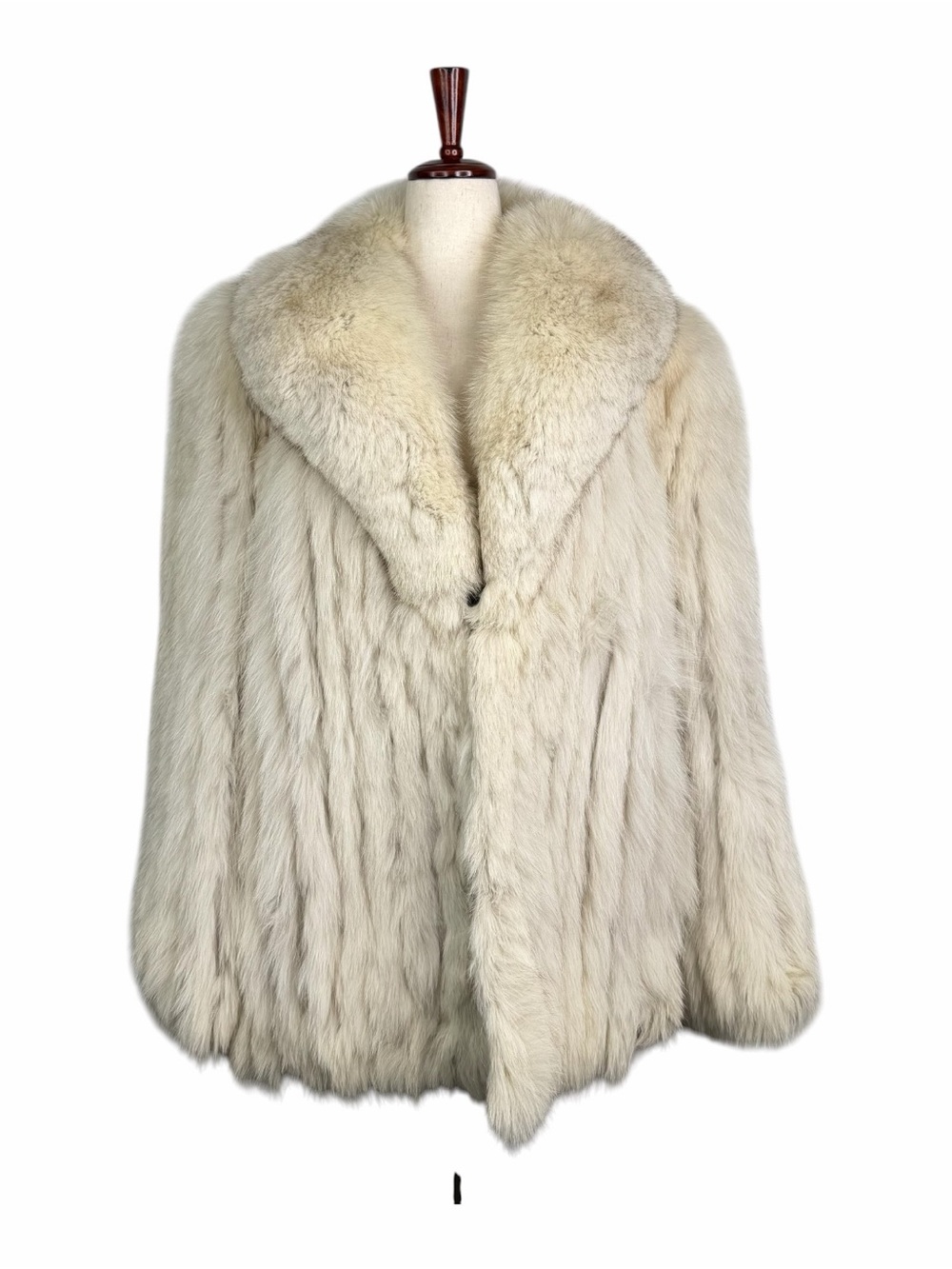 Saga Fox Vintage Genuine Real Fur Coat Womens Maison Blanche Size M